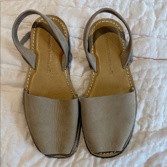 Spanish Sandal Co. Shoes - Spanish Sandal Co Women's Tan Leather Sandals 39 8.5